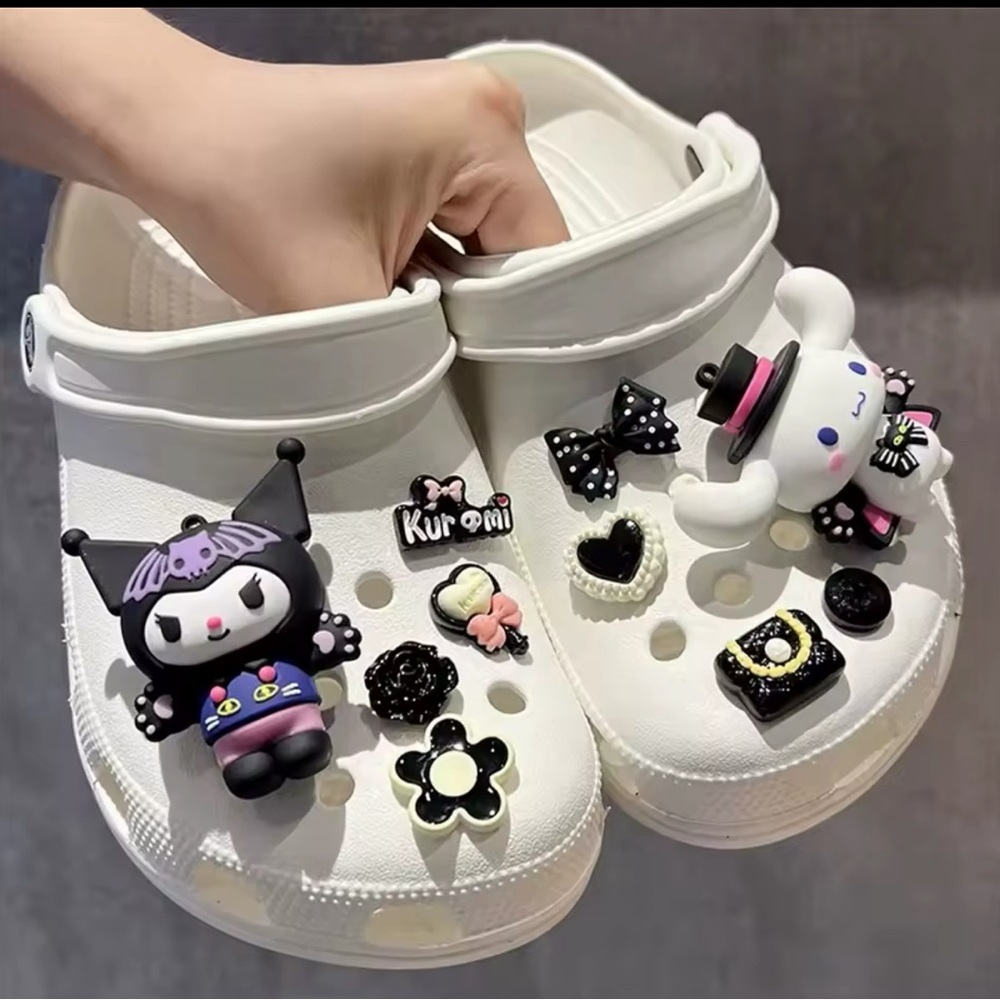 Kuromi & Cinnamoroll croc charms NEW 10 piece